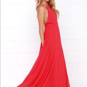 Lulu’s Red Maxi Dress